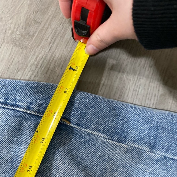 Pistola Hendrix apprentice distressed high rise baggy wide leg jeans 31 - Picture 9 of 11